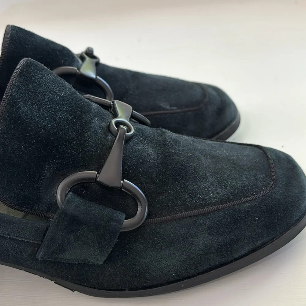 Vaneli Women's Black Alroy Suede Loafers Size 8.5M‎